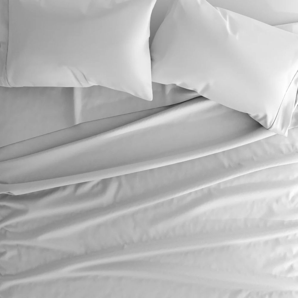 Σεντόνι Γκρι Διπλό Polycotton Με Λάστιχο 160x200+30 Με Μαξιλαροθήκες 811160