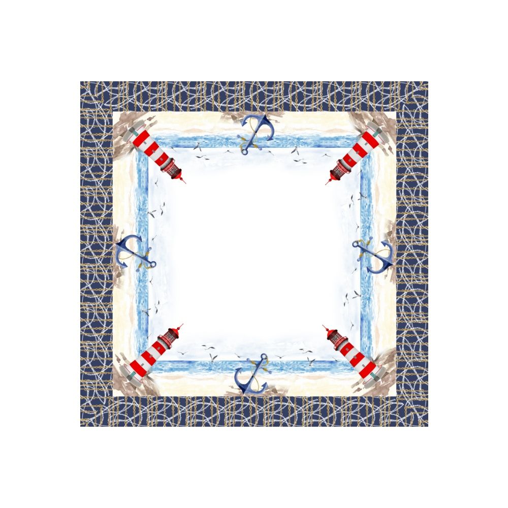 Τραπεζομάντηλο Λινό Αλέκιαστο 90x90cm TB-019090