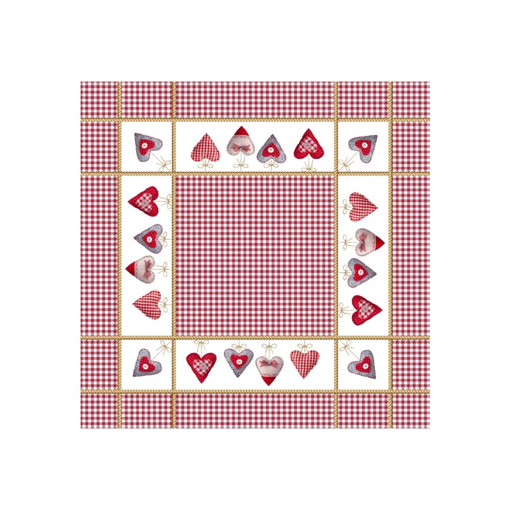 Τραπεζομάντηλο Λινό Αλέκιαστο 90x90cm TB-039090