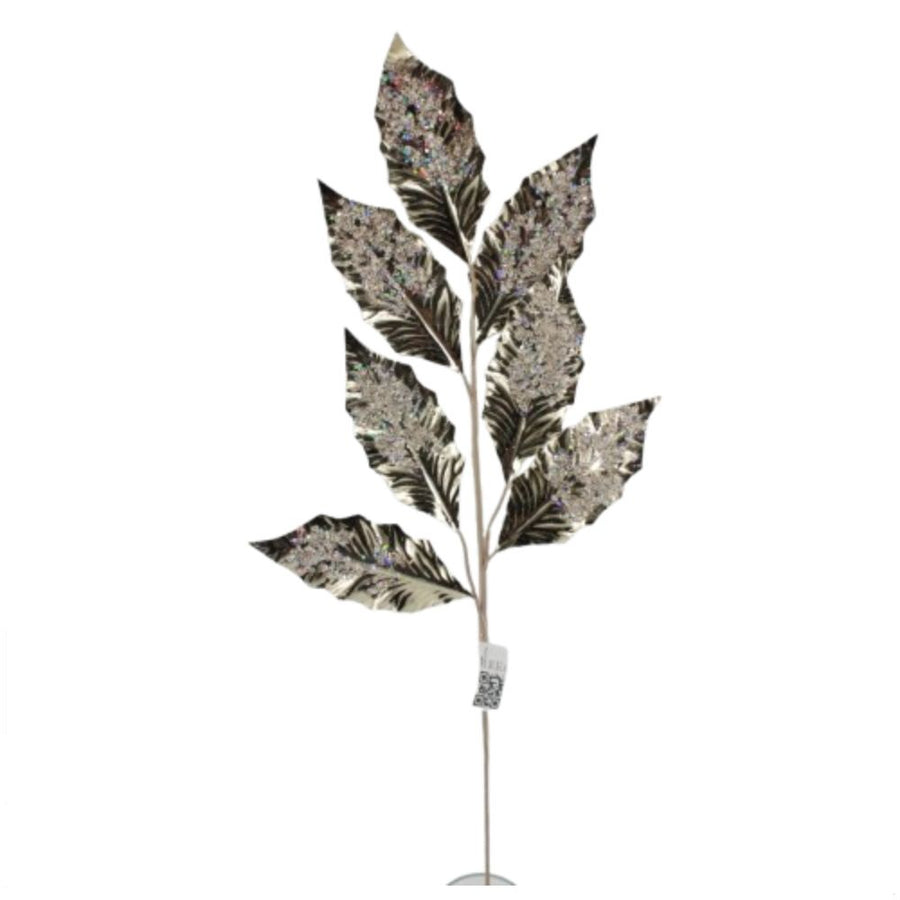 Χρυσό Διακοσμητικό Κλαδί με Glitter 76cm — 1