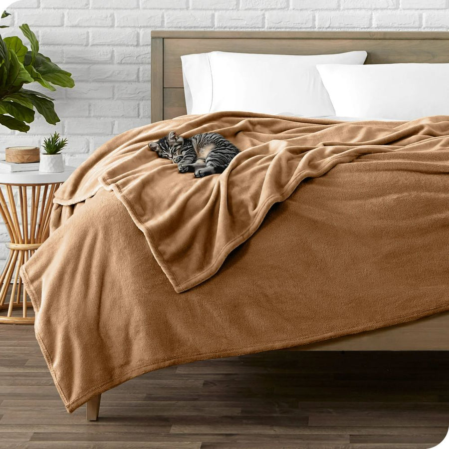 Κουβέρτα Coral Fleece Μπεζ Υπέρδιπλη 220x240cm PB-14 — 1