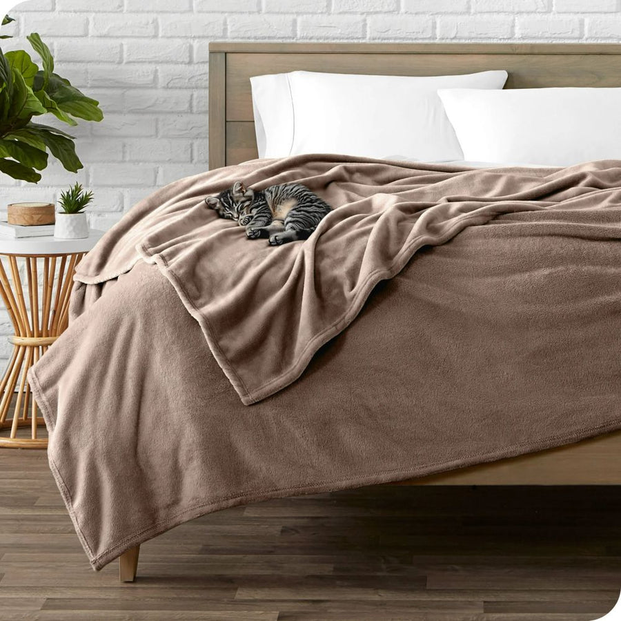 Κουβέρτα Coral Fleece Καφέ Υπέρδιπλη 220x240cm PB-04 — 1