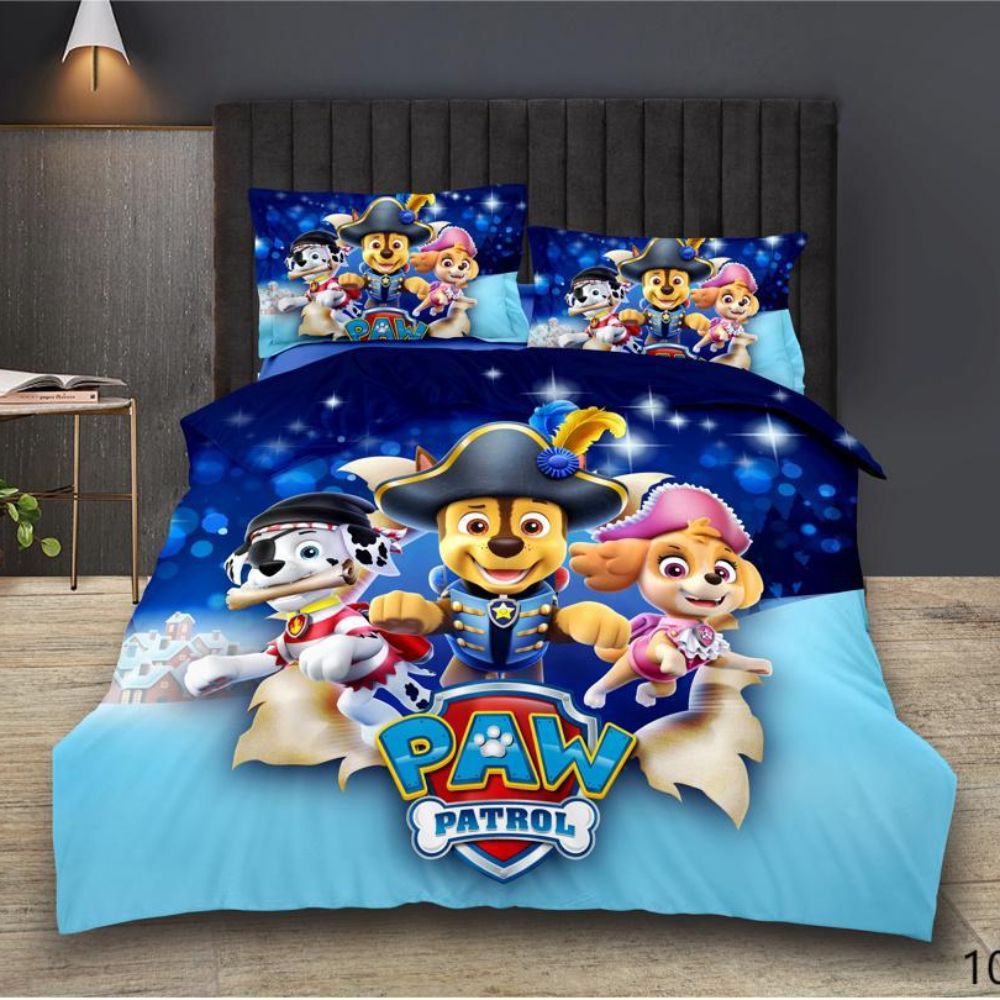 Σετ Παπλωματοθήκη Παιδική Paw Patrol 2 3τμχ 160x220cm Microcotton